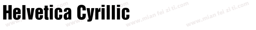 Helvetica Cyrillic字体转换